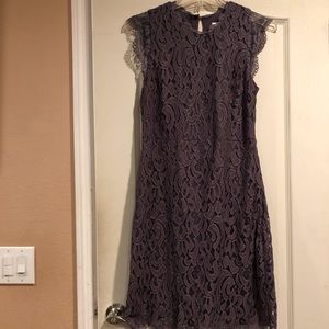 Purple lace dress